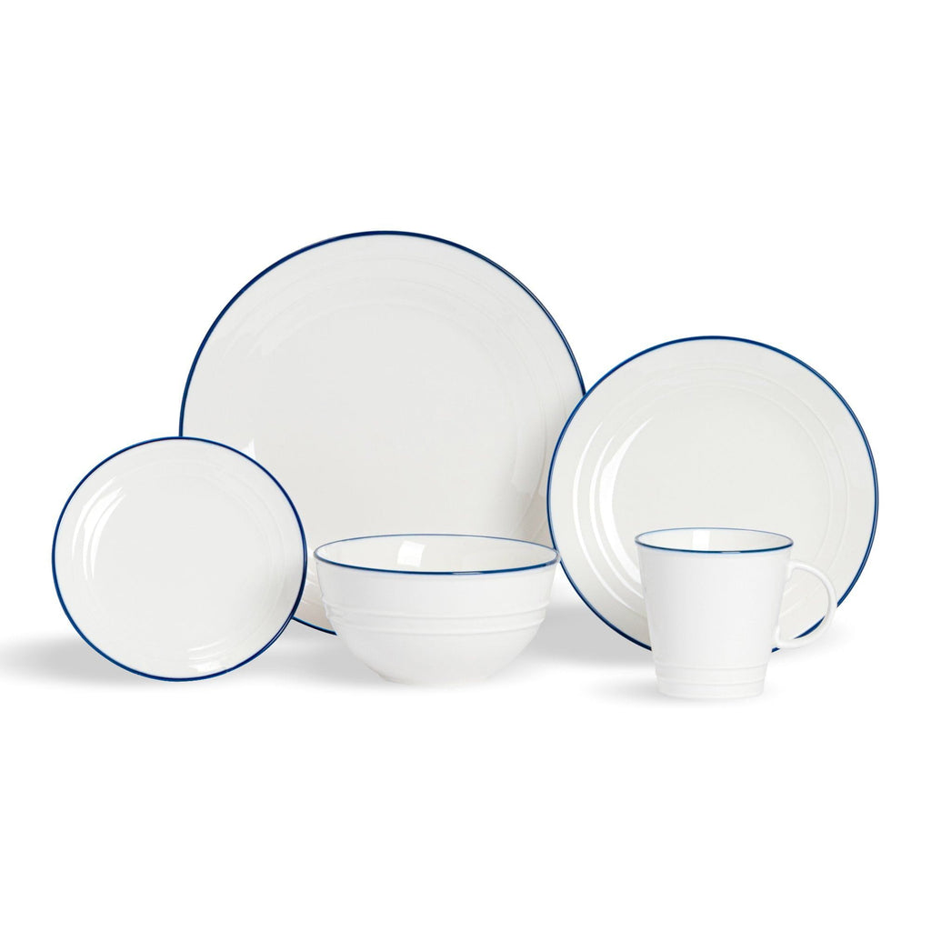 20pc Farmhouse White Dinner Set