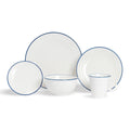 20pc Farmhouse White Dinner Set