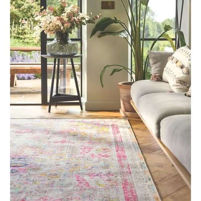 Eco-Washable Multicolour Rug Vintage Design