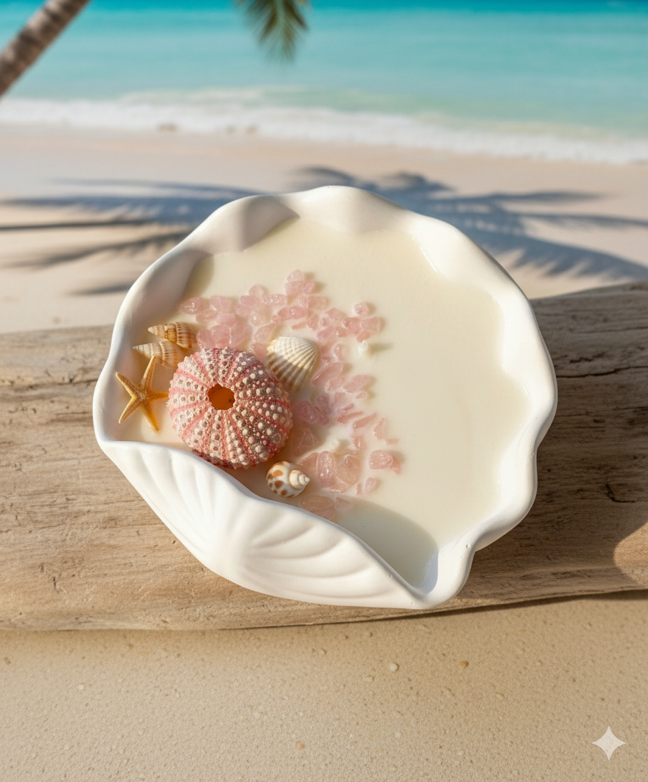 Ocean’s Whisper – Large Hand-Poured Soy Candle with Coastal Scent-0