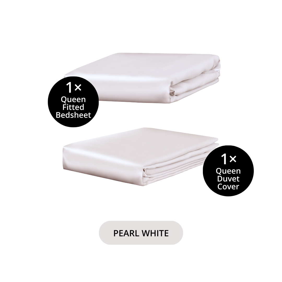 Queen 2 Piece Silk Bedding Set