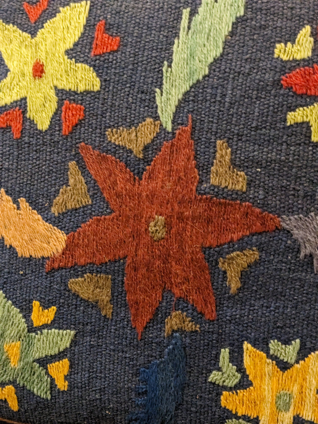 Suzani Hand Embroidered Cushion Cover - 45 x 45 cm