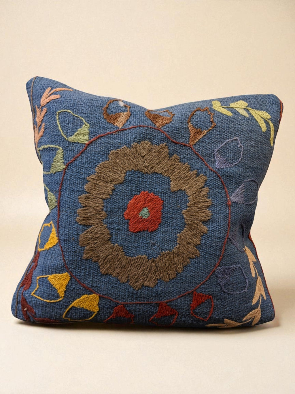 Suzani Hand Embroidered Cushion Cover - 45 x 45 cm