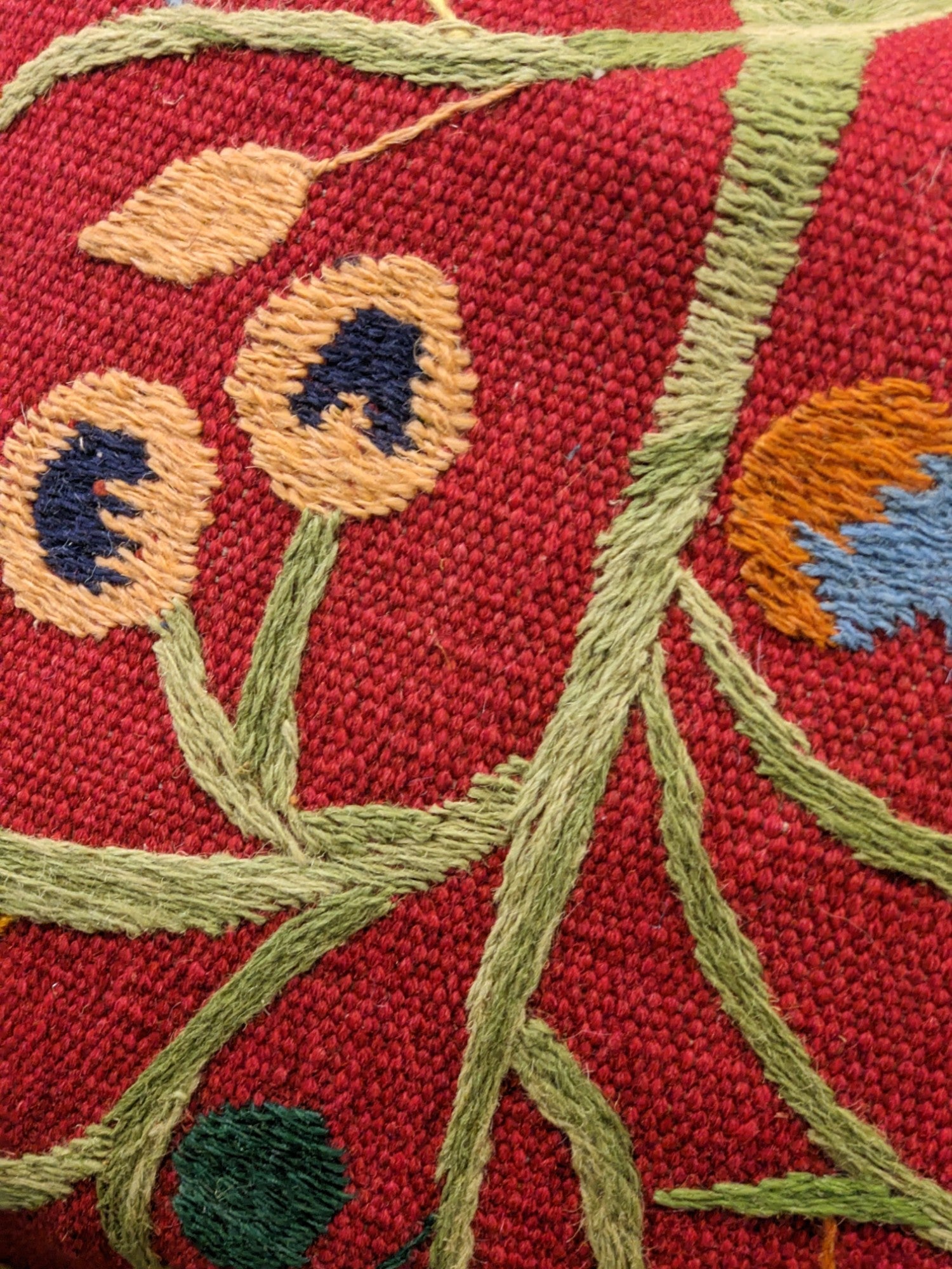 Suzani Hand Embroidered Cushion Cover - 45 x 45 cm