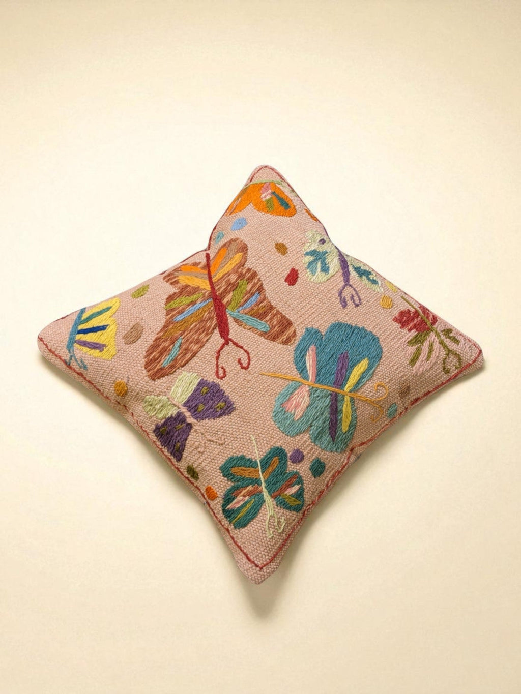 Suzani Hand Embroidered Cushion Cover - 45 x 45 cm