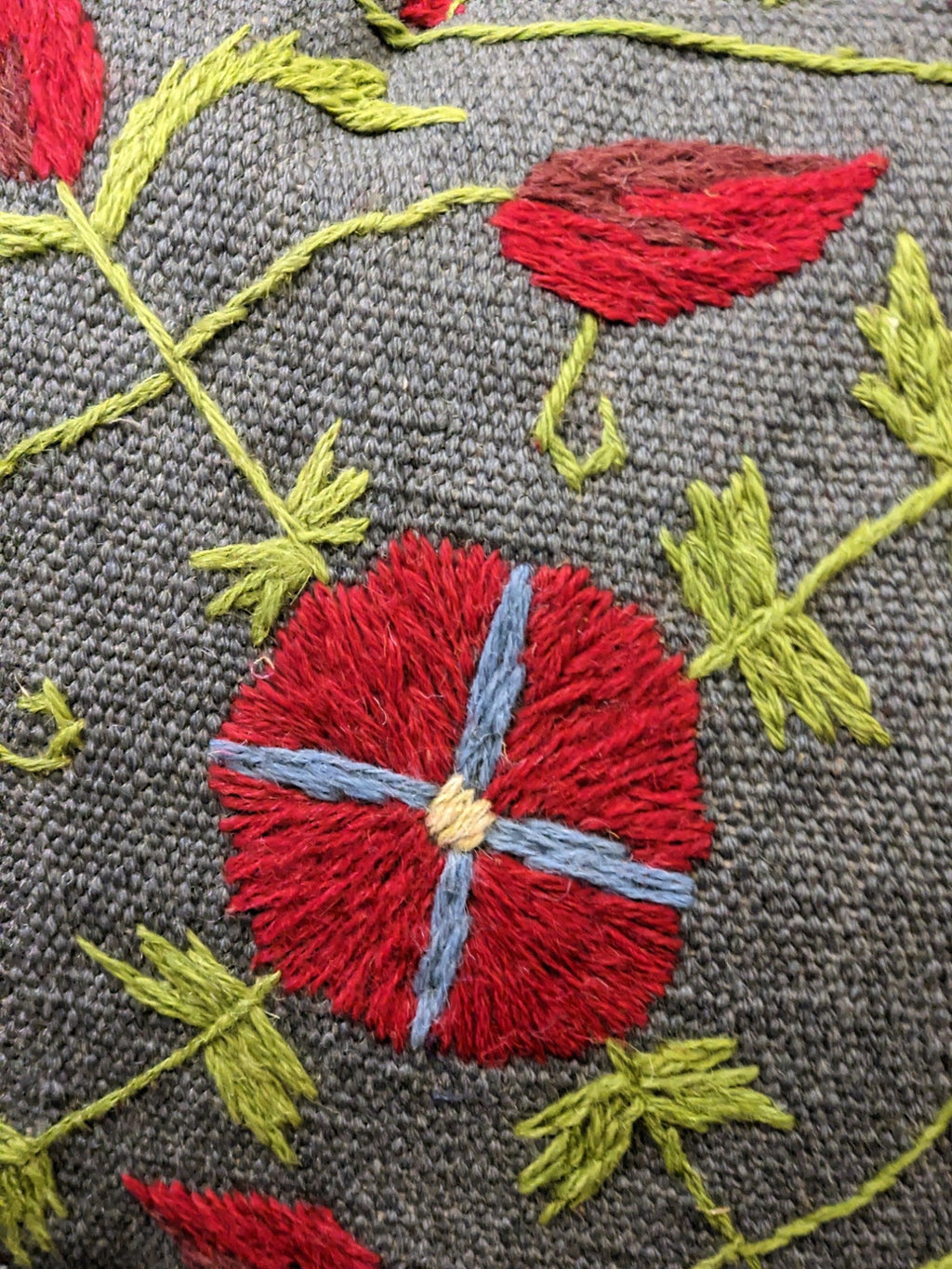 Suzani Hand Embroidered Cushion Cover - 45 x 45 cm