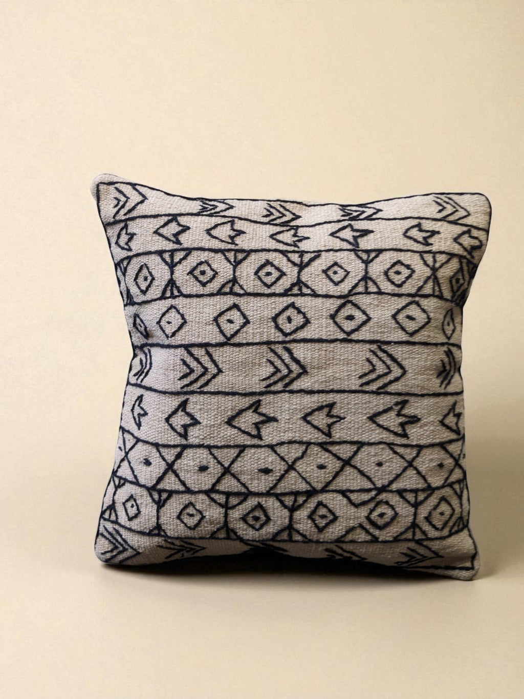 Suzani Hand Embroidered Cushion Cover - 45 x 45 cm