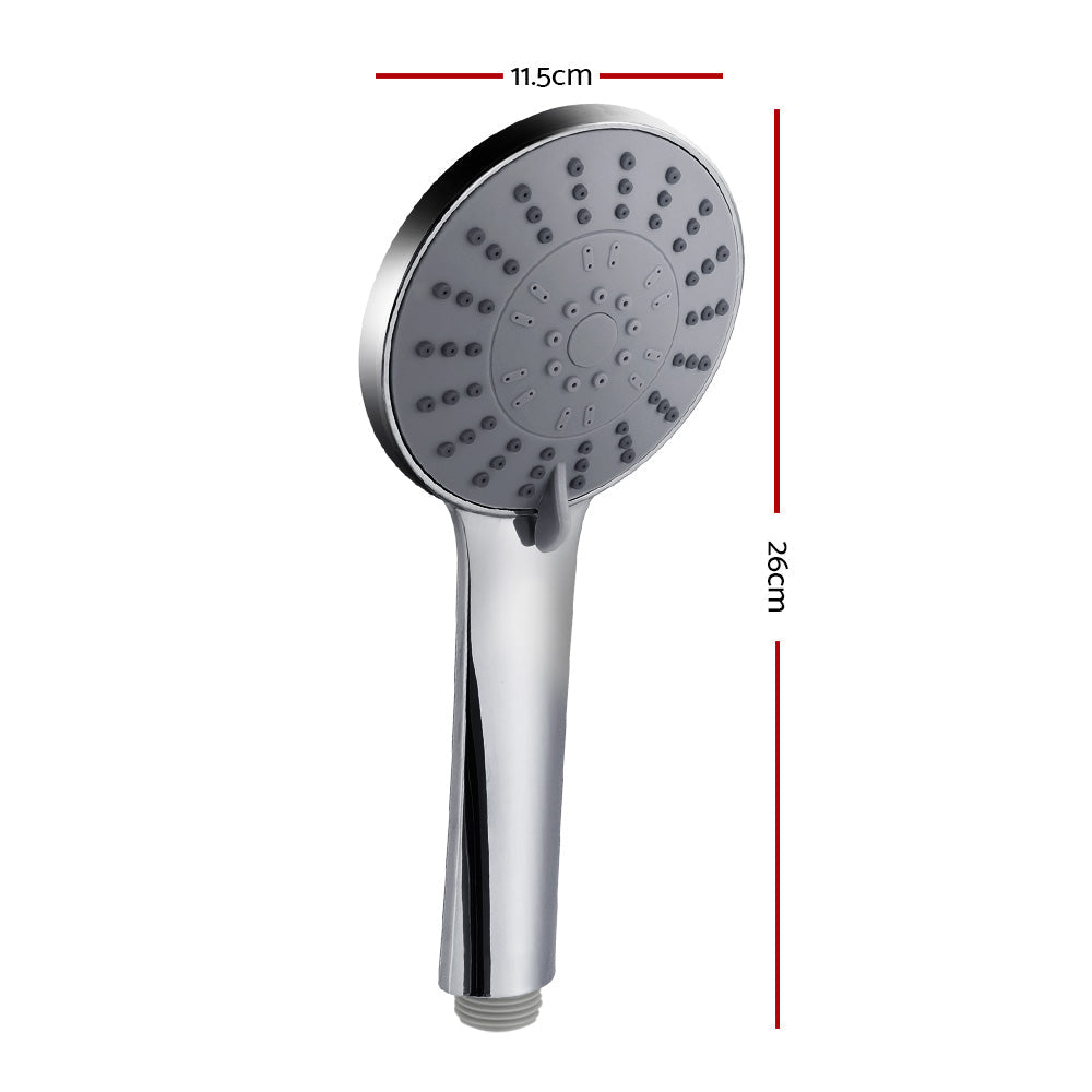 NNEDSZ Handheld Shower Head 4.5" High Pressure 5 Modes Poweful Round Chrome