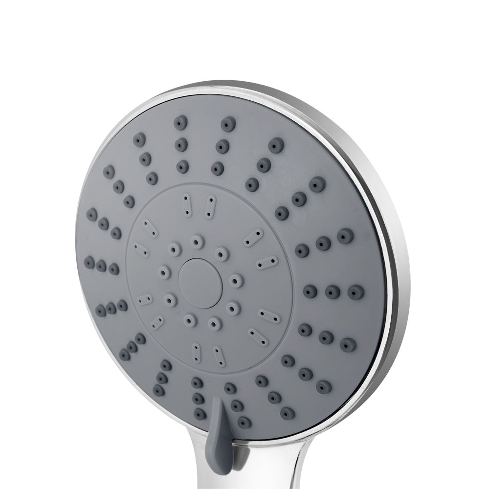 NNEDSZ Handheld Shower Head 4.5" High Pressure 5 Modes Poweful Round Chrome
