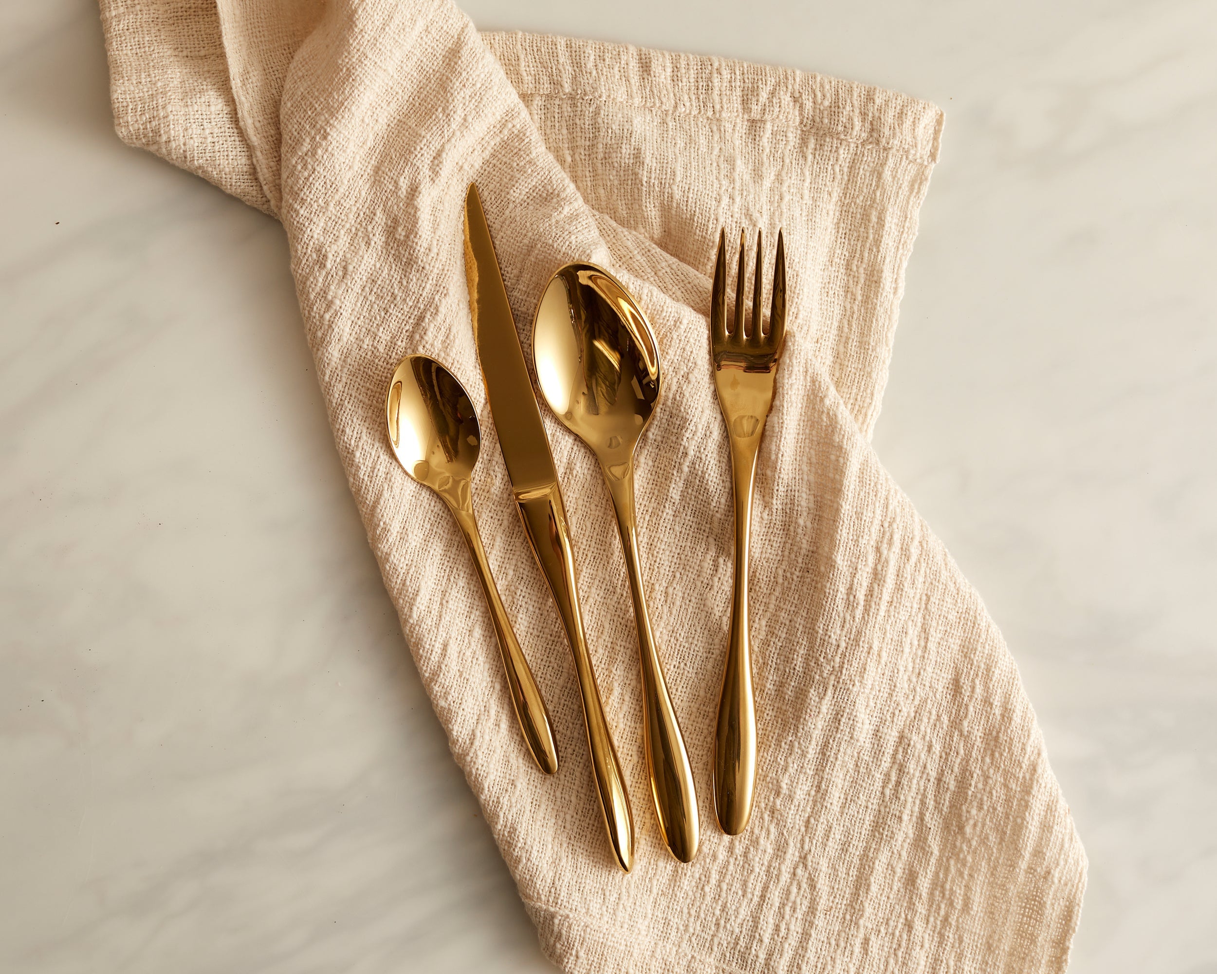 Milan Gold Stainless Steel Cutlery Sets x16/24 pieces