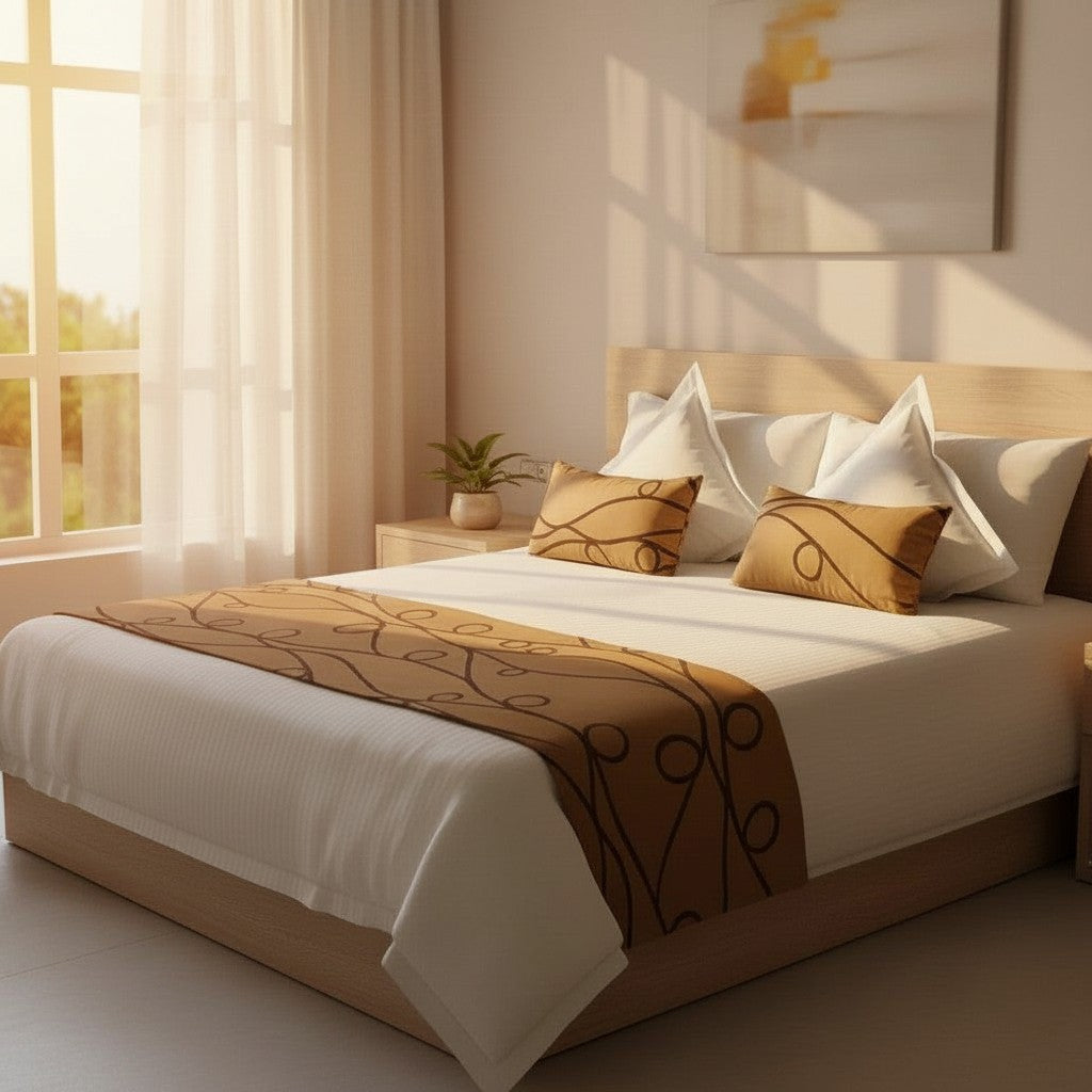 T-250 Blended Collection 5 MM Satin Stripe Bed Sheets