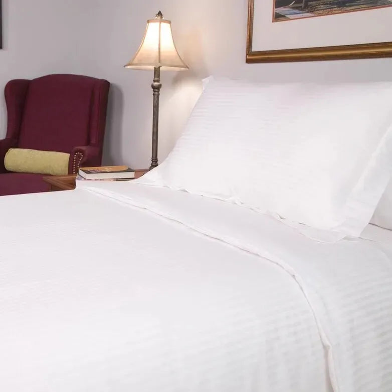T-250 Blended Collection 5 MM Satin Stripe Bed Sheets