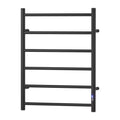 NNEDSZ Devanti Heated Towel Rail 6 Round Bars  with Timer Electric Heater Warmer Rack-0
