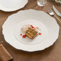 Textured Ceramic Dinner Plate – High-Temperature Heat-Resistant Tableware