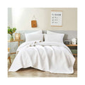NNEDSZ Diamond White 100% Cotton Quilted 3 pcs Bedspread Coverlet Set Queen