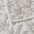 NNEDSZ Bianca Ameila Stone Jacquard Quilted Foliage Bedspread Set Super King