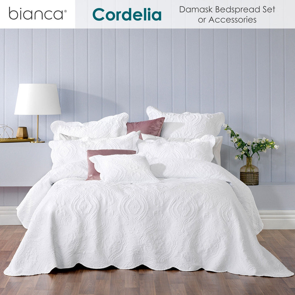 NNEDSZ Bianca Elegance Cordelia White Bedspread Set King
