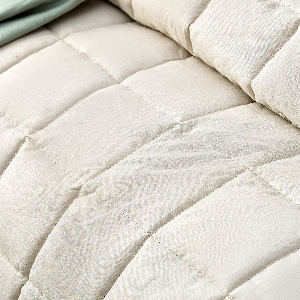 NNEDSZ Vintage Design Homewares Natural French Linen Coverlet Set King