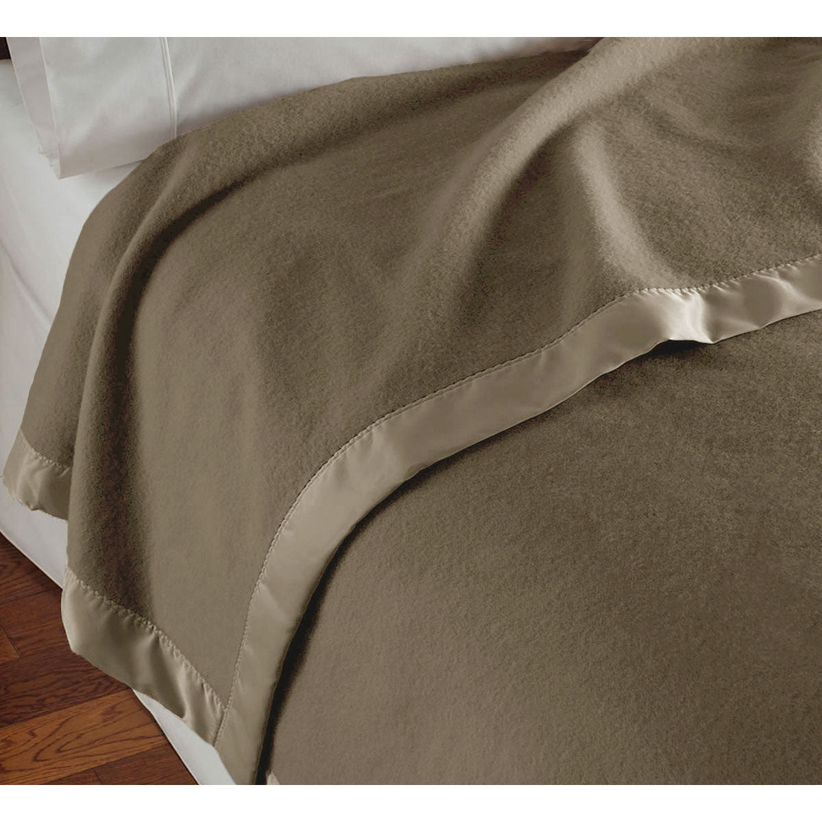 NNEDSZ 400GSM Luxury Wool Blanket Mocha Queen