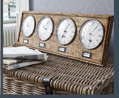 NNEDSZ World Timber Clock