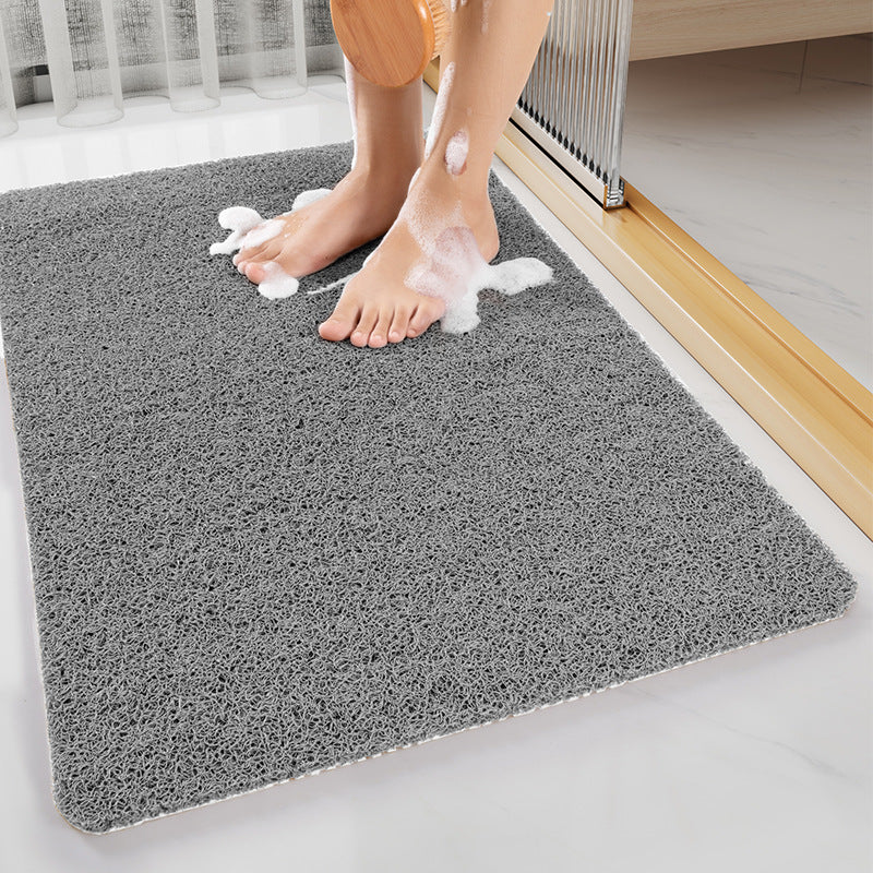 NNEDSZ White Non-Slip Loofah-Style Bathroom Mat - Quick-Dry and Soft 40*80cm