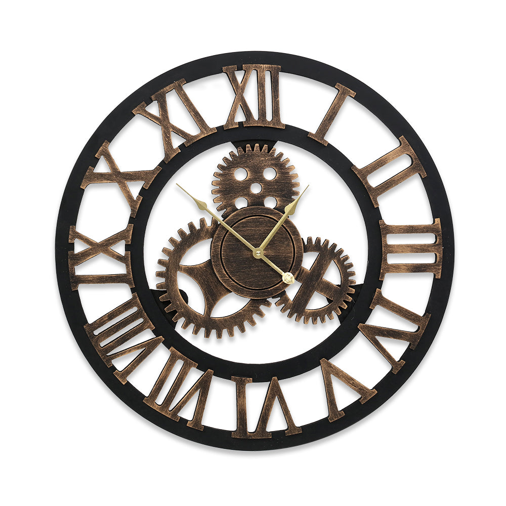 NNEDSZ Wall Clock Large Modern Vintage Retro Metal Clocks 80CM Home Office Decor