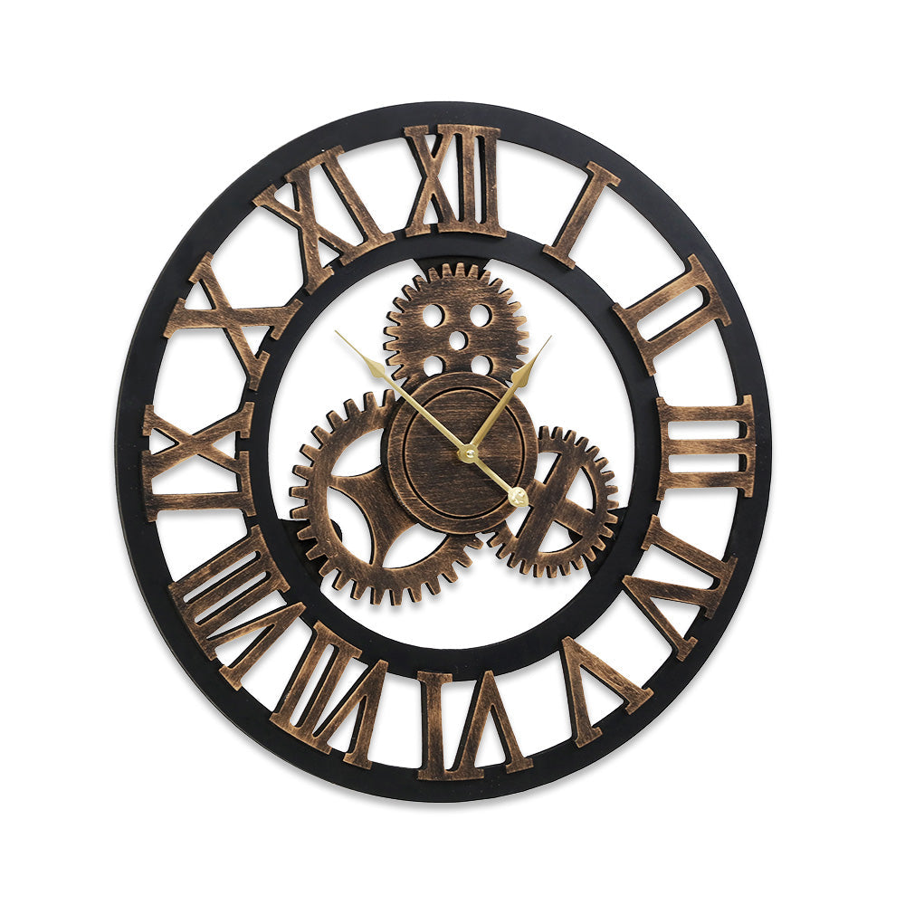 NNEDSZ Wall Clock Large Modern Vintage Retro Metal Clocks 80CM Home Office Decor