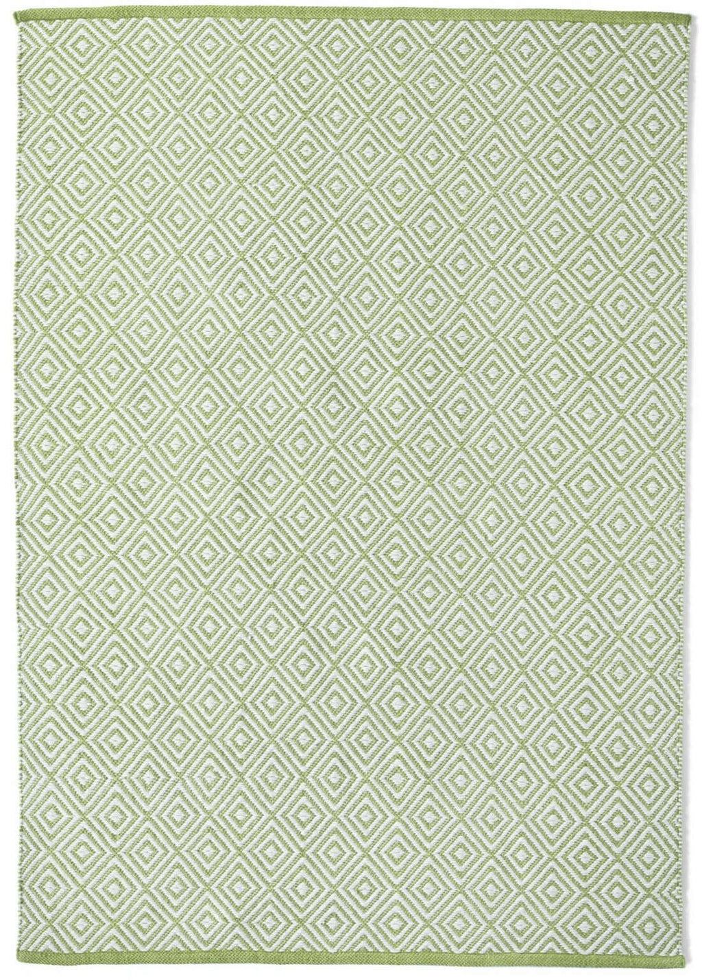 Diamond Green Hand-woven Rug