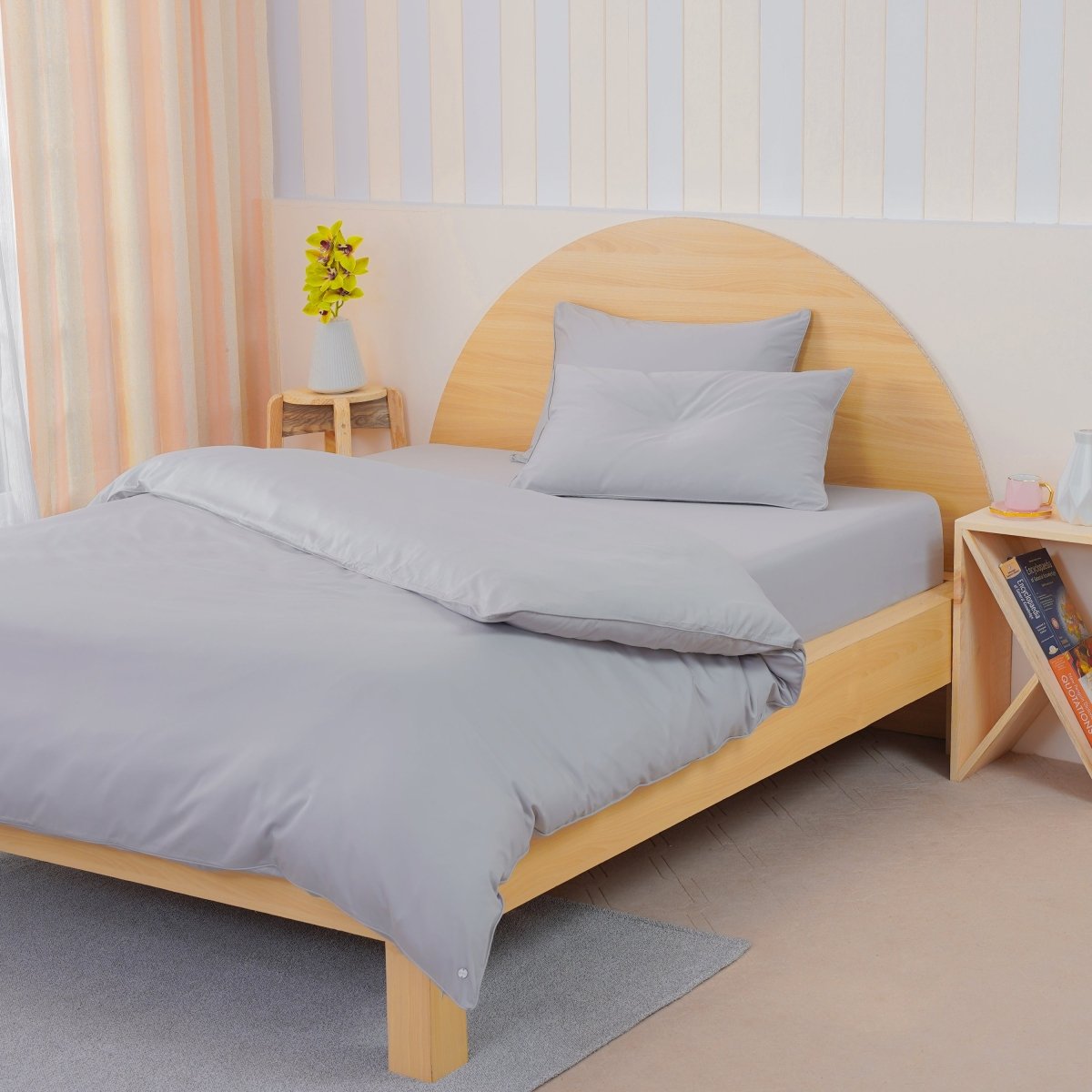 Ackly Bamboo - Dove Grey Duvet Cover