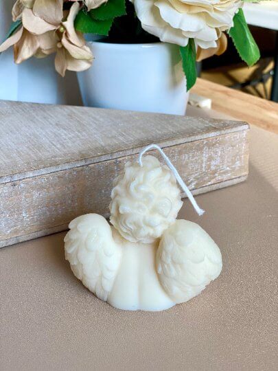 Angel Soy Wax Candle - Handcrafted Decorative Gift for Home and Soul, Perfect for Relaxation-4