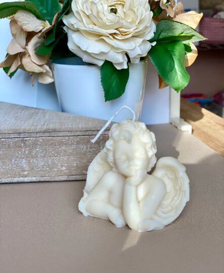Angel Soy Wax Candle - Handcrafted Decorative Gift for Home and Soul, Perfect for Relaxation-3