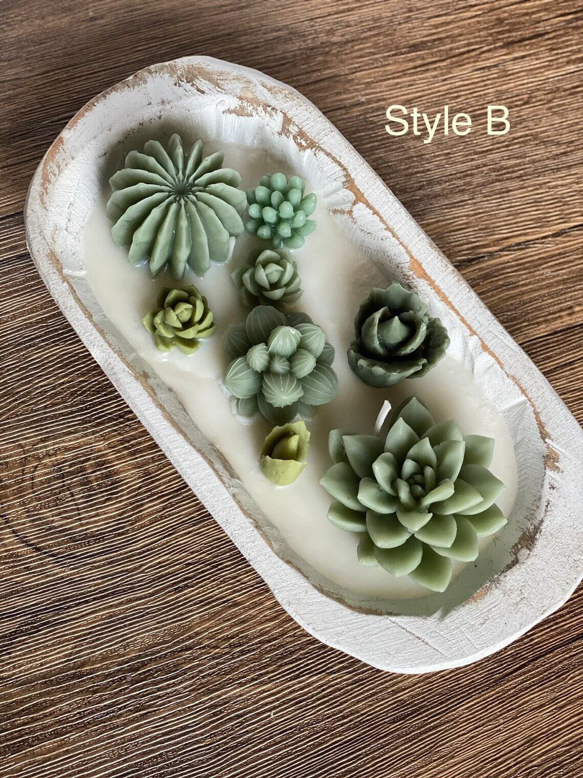 Arizona Dream Cactus Wooden Bowl Candle-5