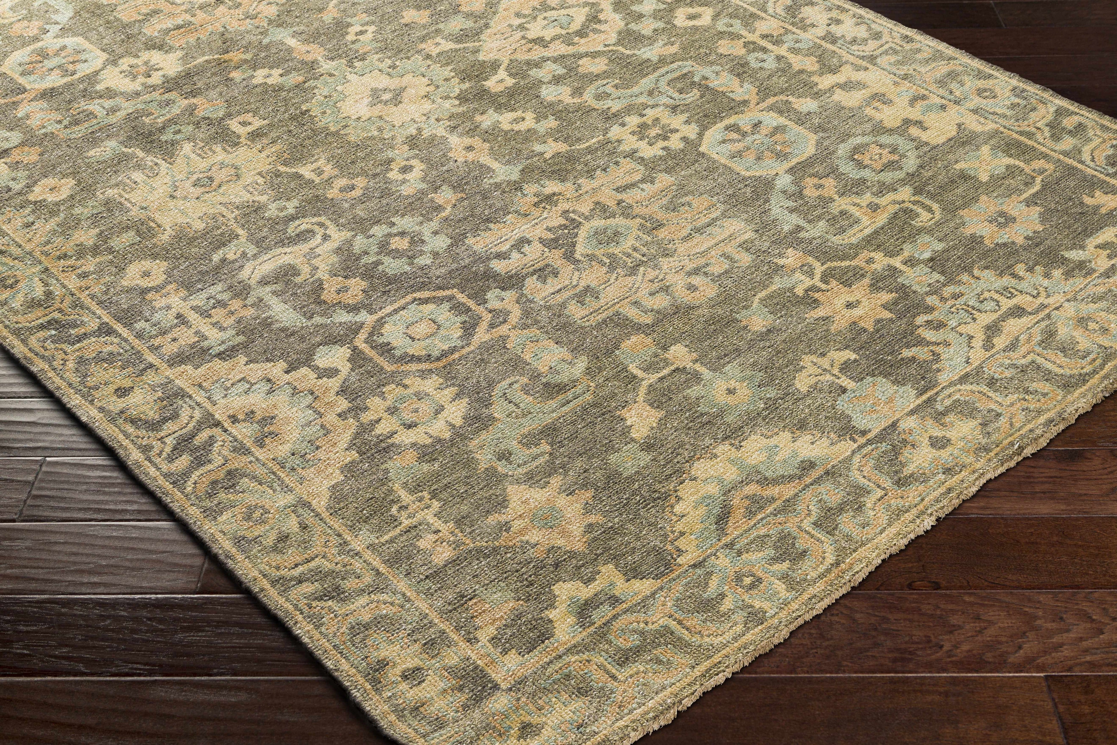 Asotin Hand Knotted Wool Area Rug