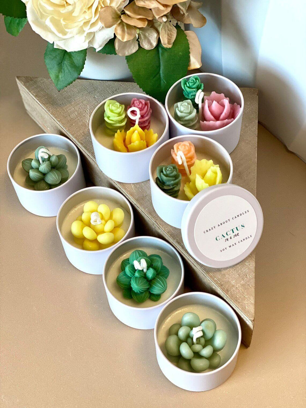 Cactus in a Jar Scented Candle - Handmade Aroma Bliss-4