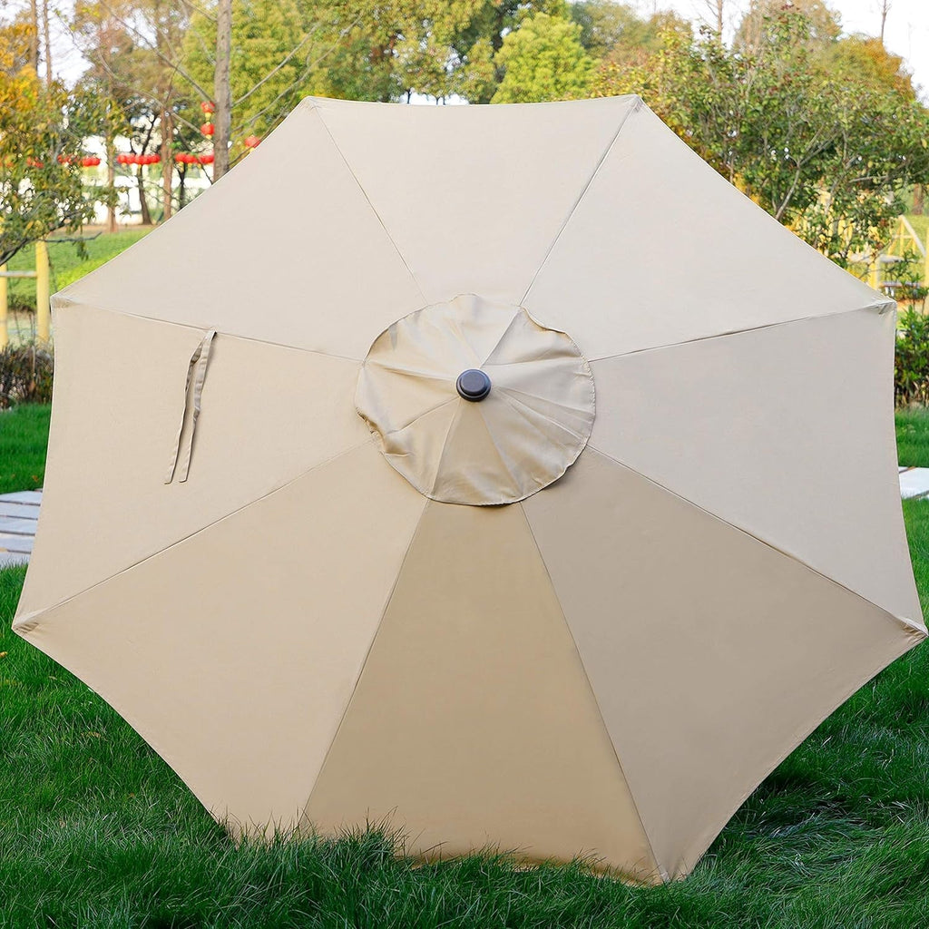 9 Foot Outdoor Patio Umbrella With Push Button Tilt