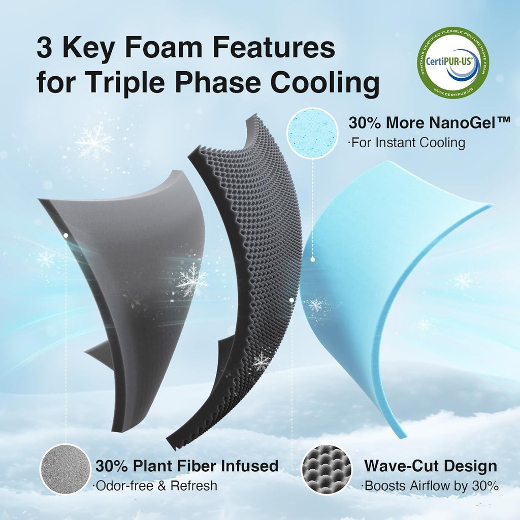 Queen 8 Inch Memory Foam Mattress For Cool Sleep-3