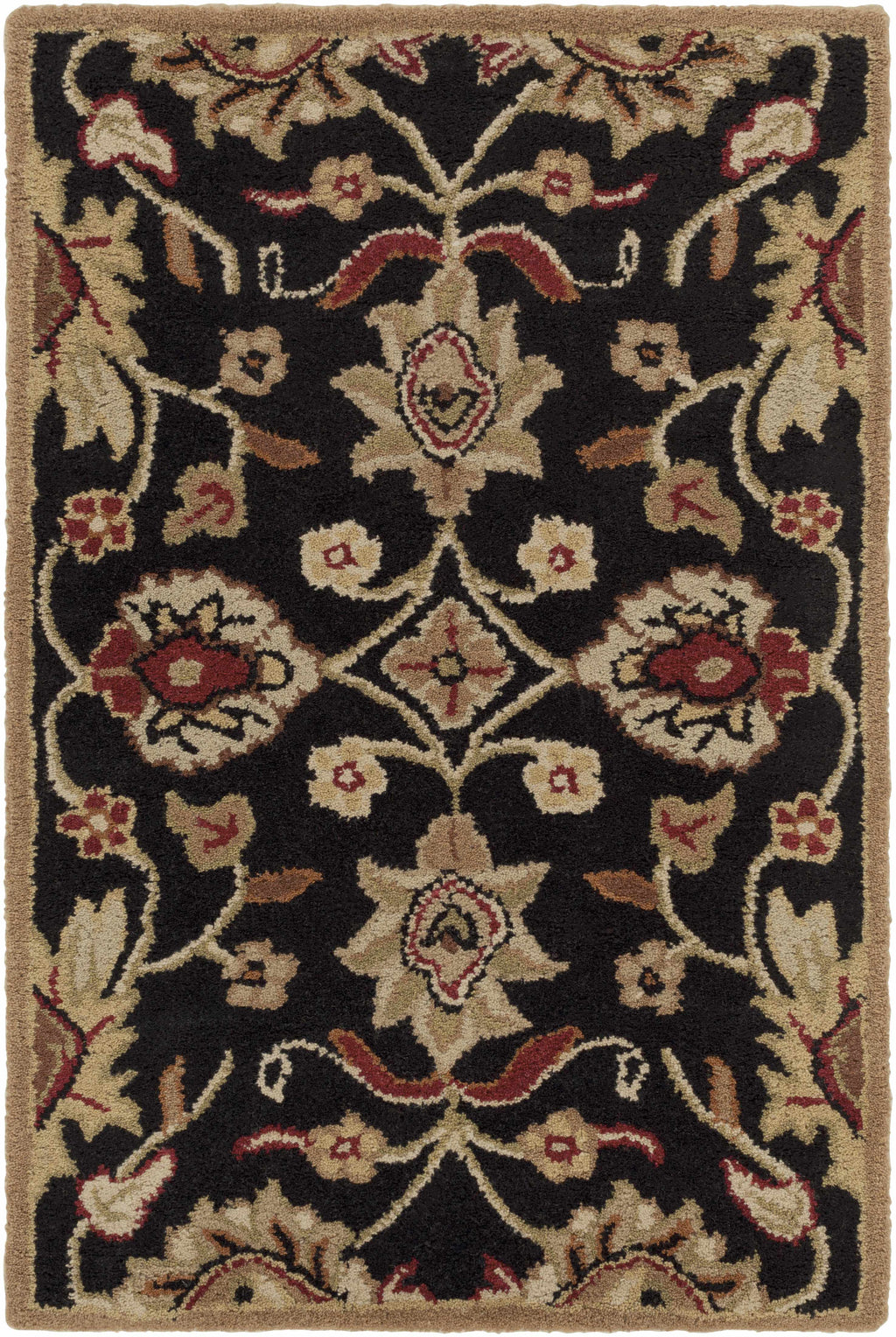 Conesus 1053 Hand Tufted Black Wool Rug