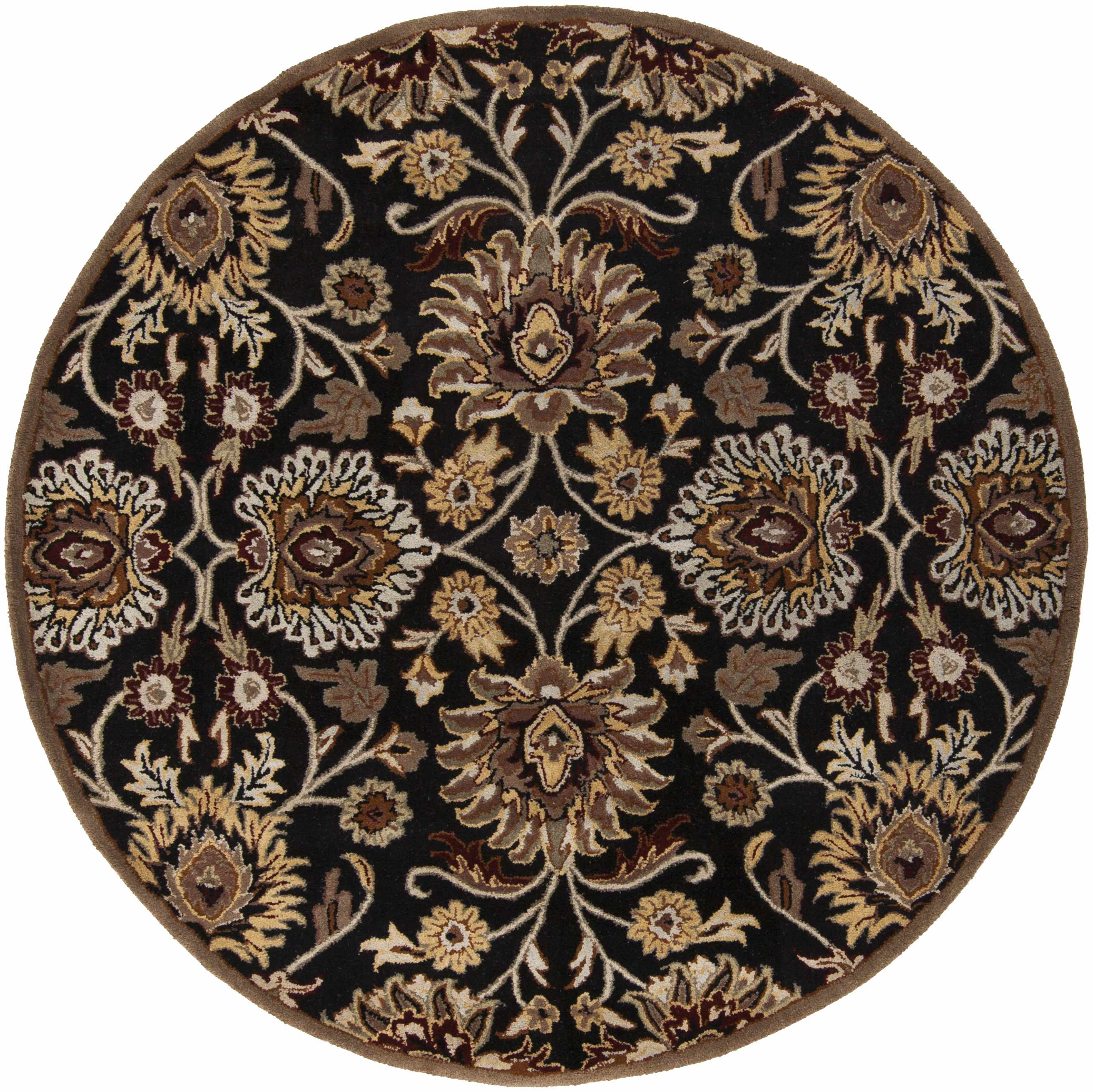 Conesus 1053 Hand Tufted Black Wool Rug