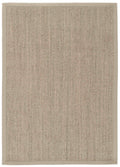 Bordered Light Beige Non-Slip Sisal Rug