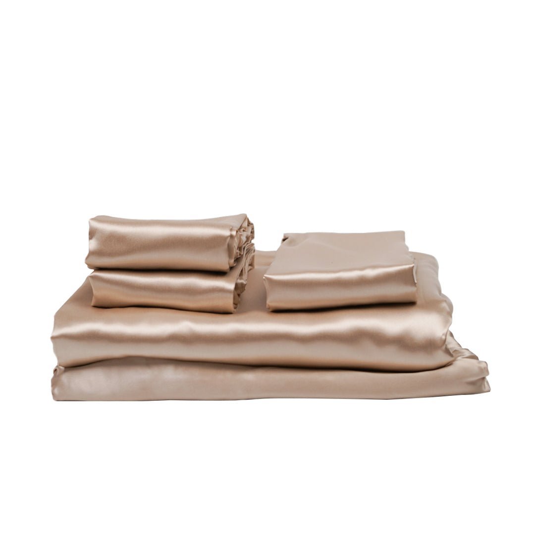 King 5 Piece Silk Bedding Set