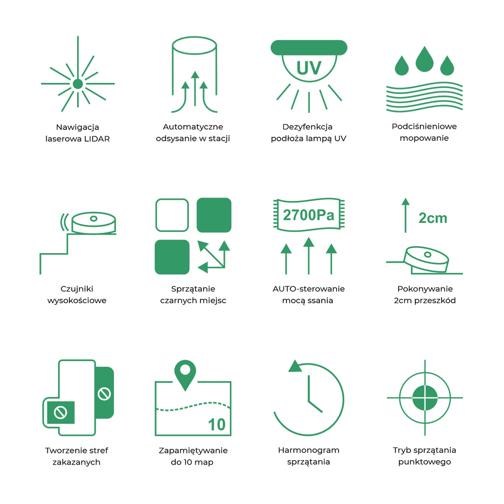 Cleaning robot vacuum cleaner COBBO PRO 27 UV