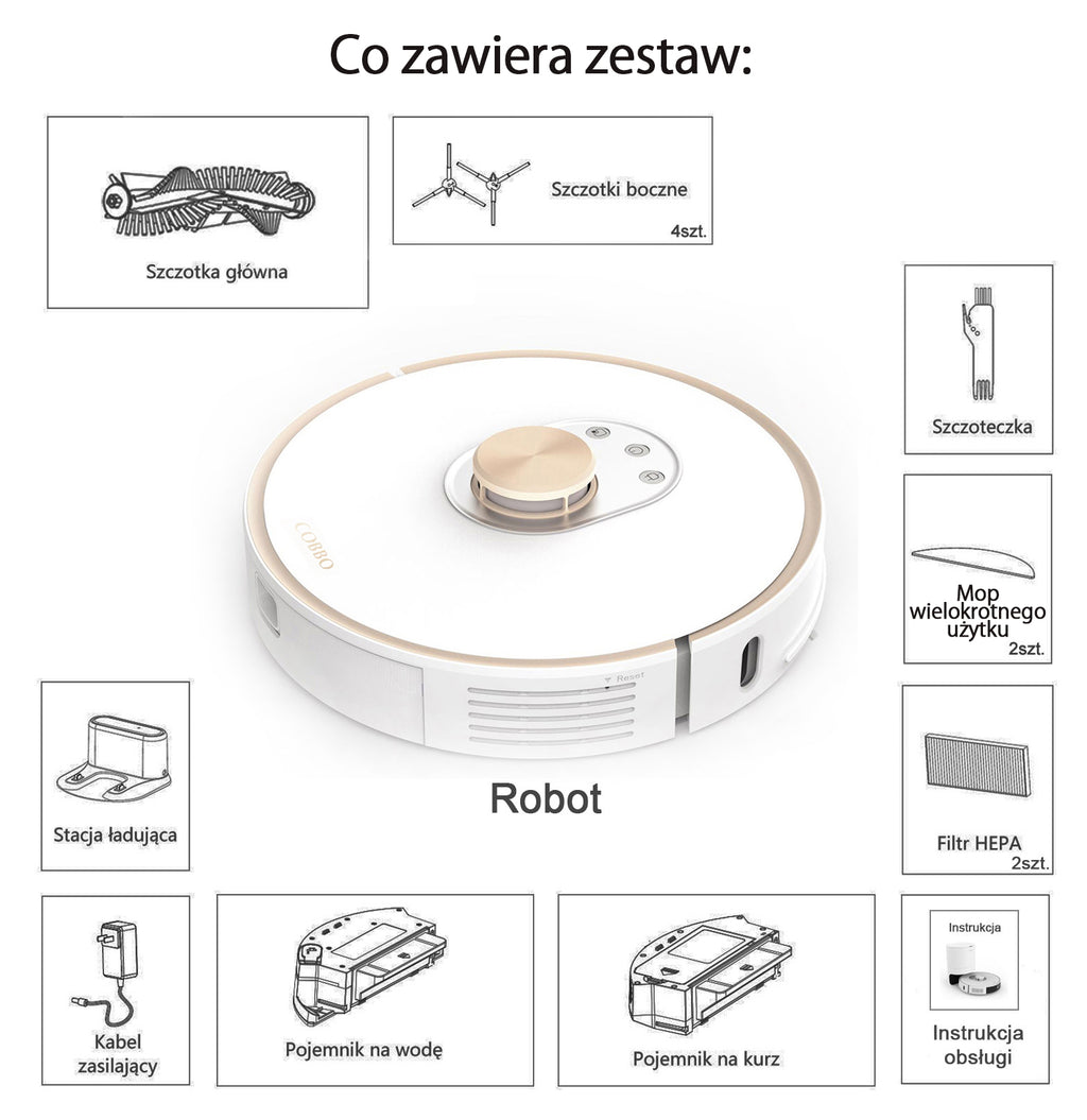 COBBO PRO27 Robot Mop and Vacuum