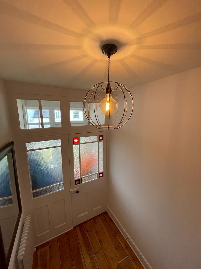 Pendant Light with XXL Pumpkin Shade