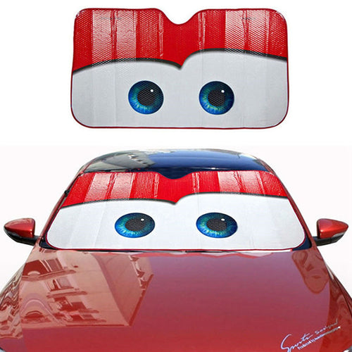 6 Colors Eyes Heated Windshield Sunshade Car Window Windscreen Cover Sun Shade Auto Sun Visor Car-covers Car Solar Protection-0