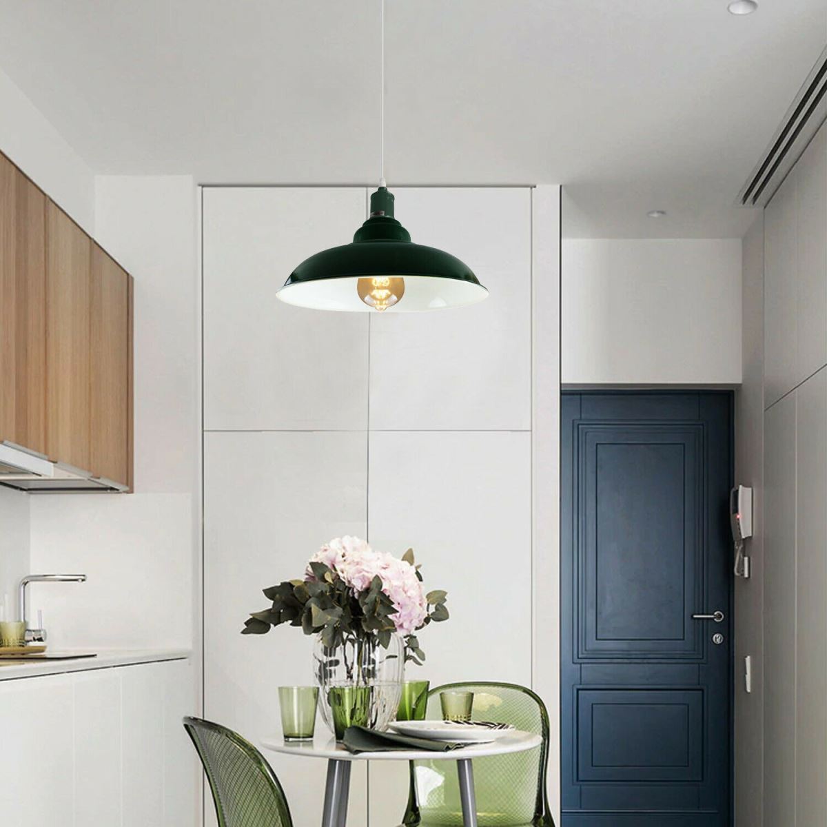 Green colour Modern Vintage Industrial Retro Loft Metal Ceiling Lamp Shade Pendant Light~1646