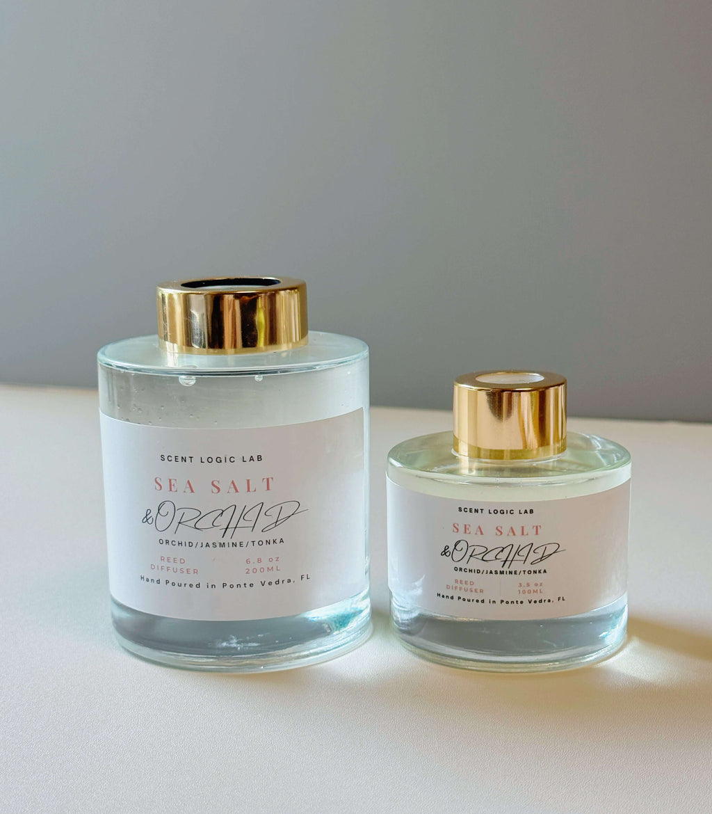 Sea Salt and Orchid Reed Diffuser – 100ml & 200ml | Hand-Poured Aroma for Home or Office-1