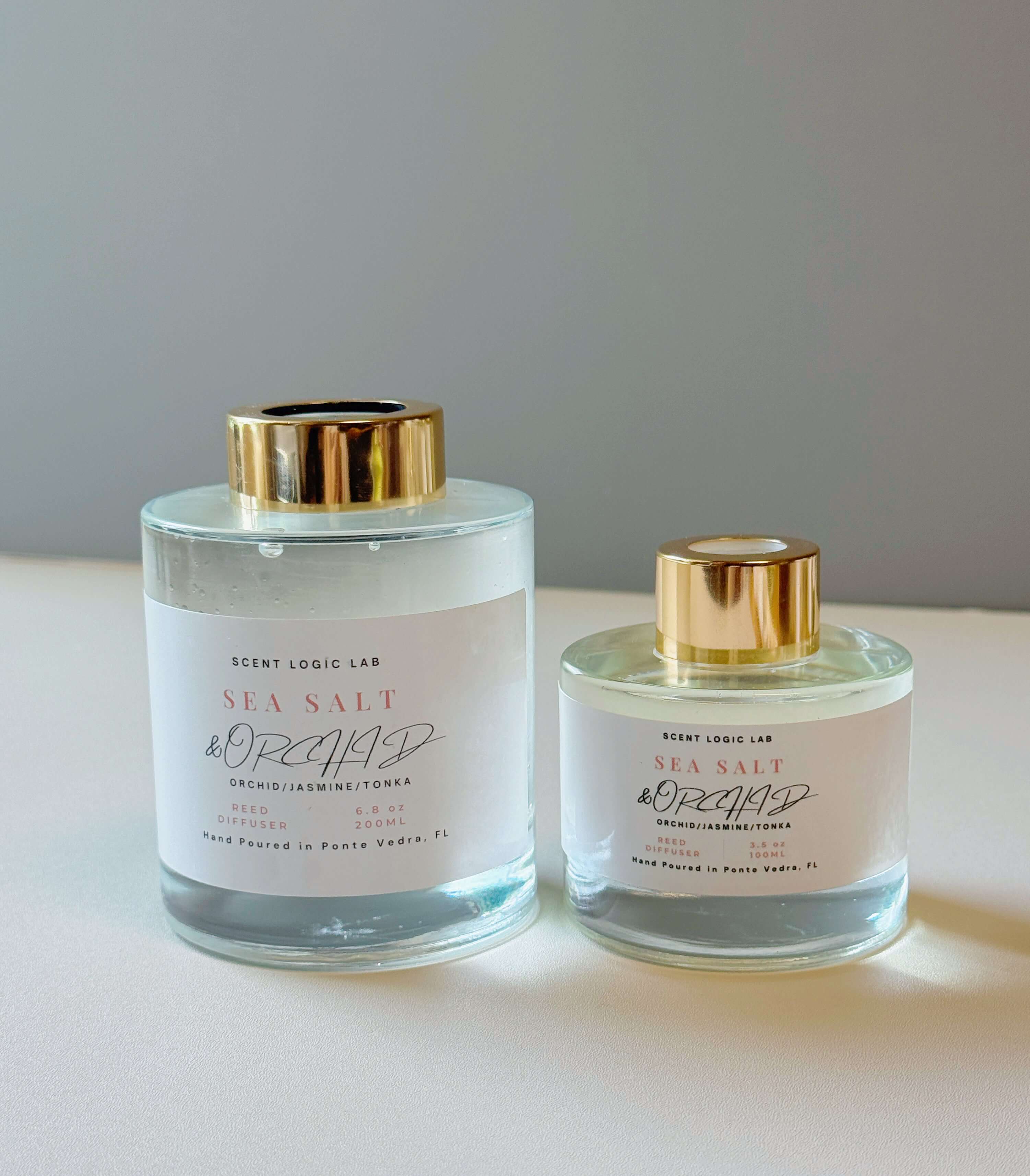 Sea Salt and Orchid Reed Diffuser – 100ml & 200ml | Hand-Poured Aroma for Home or Office-1