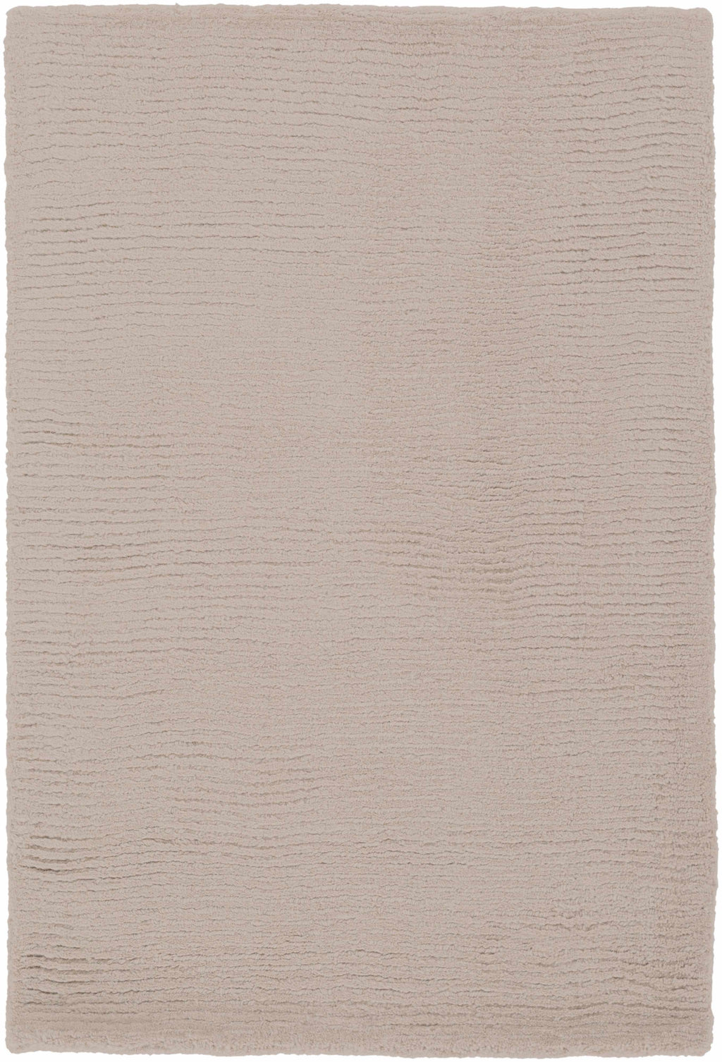 Brockton Solid Tan Hand Loomed Wool Area Rug