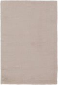 Brockton Solid Tan Hand Loomed Wool Area Rug