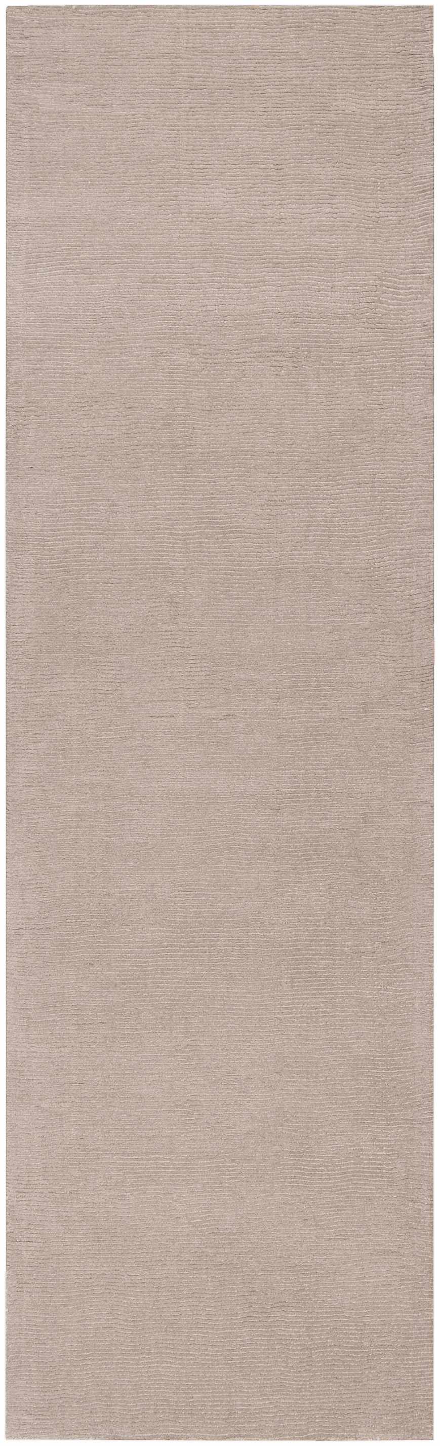 Brockton Solid Tan Hand Loomed Wool Area Rug